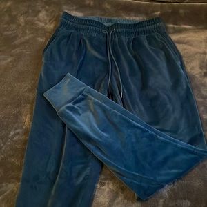 Velvet material joggers